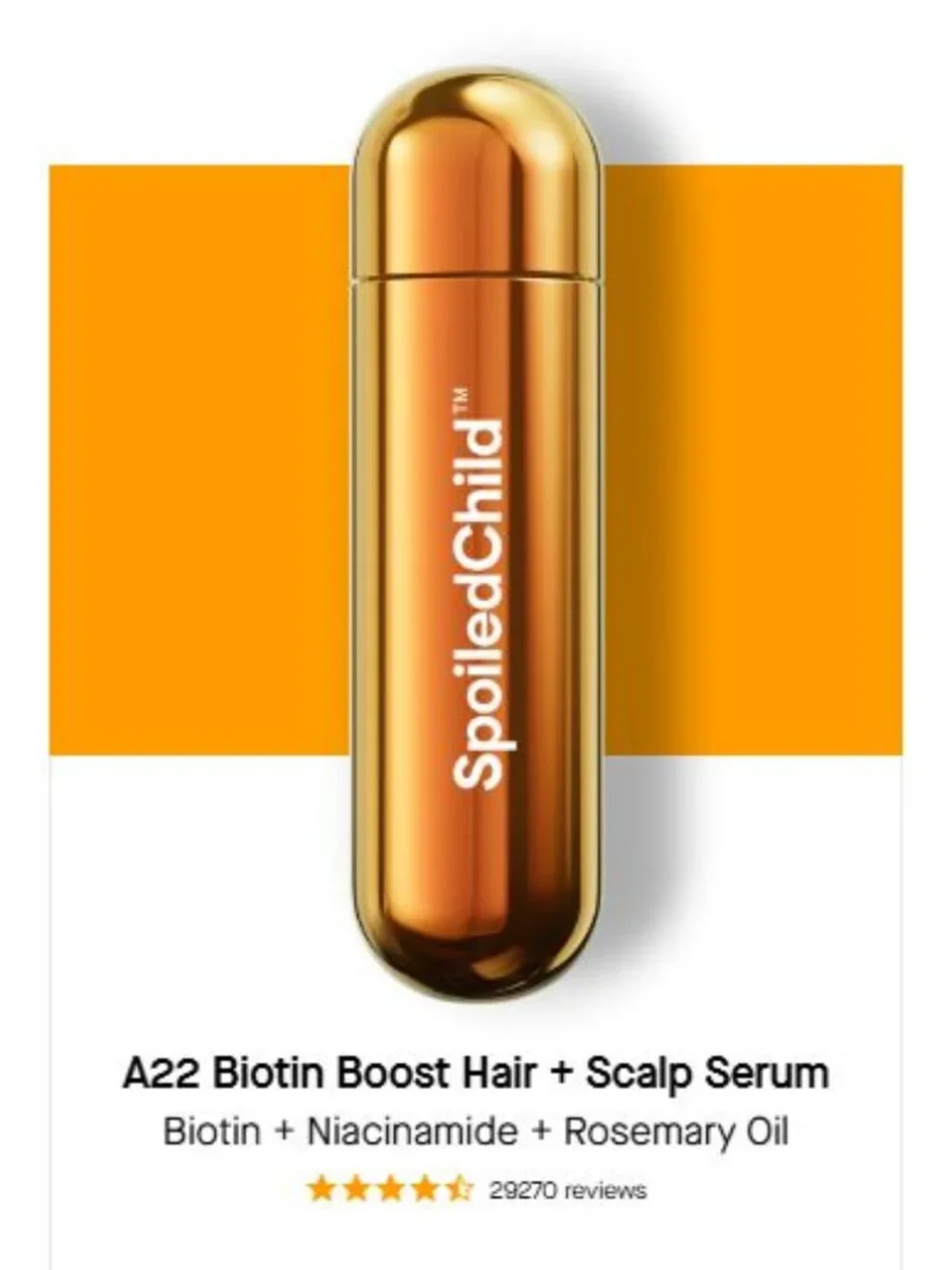Spoiled Child A22 Biotin Boost Hair + Scalp Serum - Picture 1 of 2